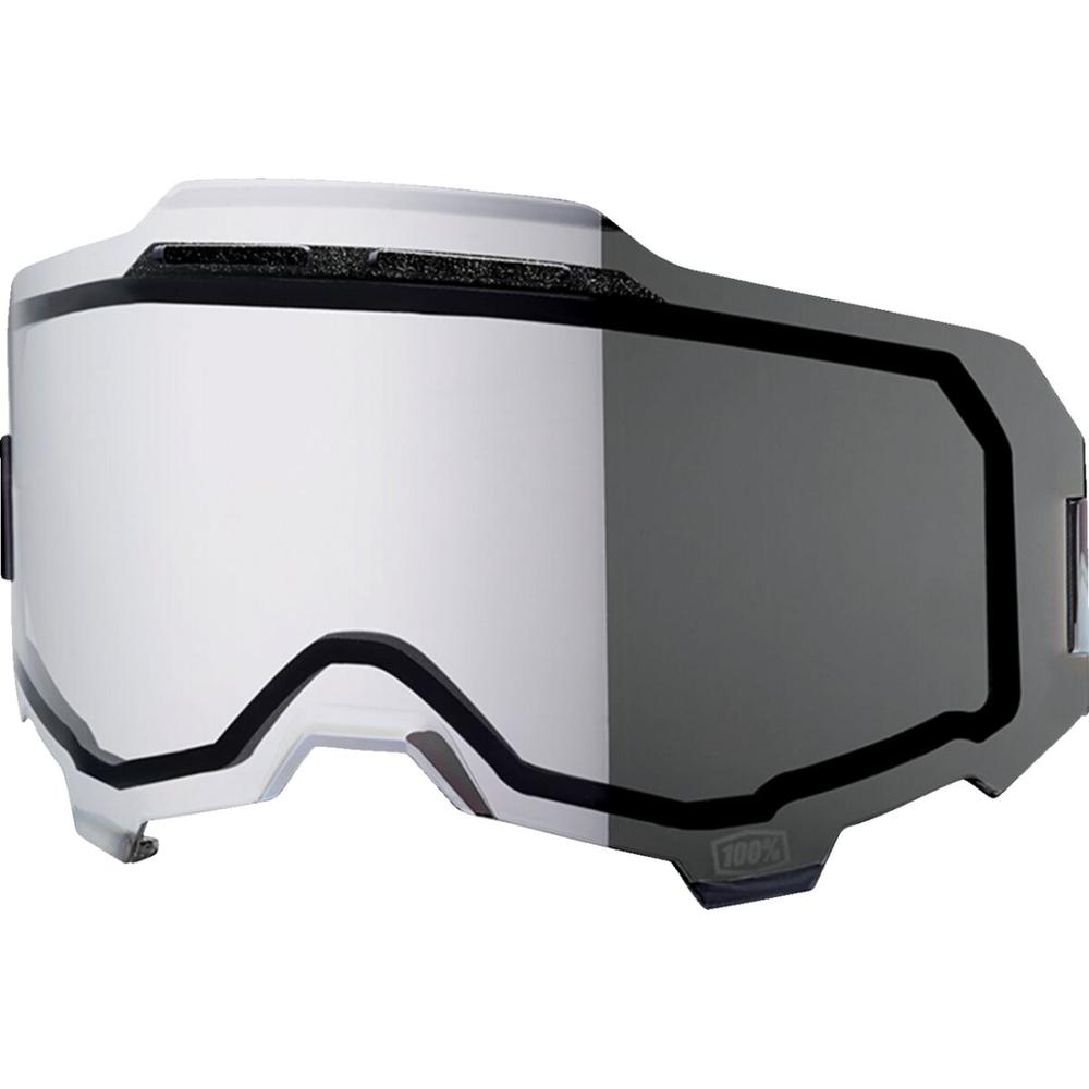 100% Armega Goggles Lens Mirror Silver