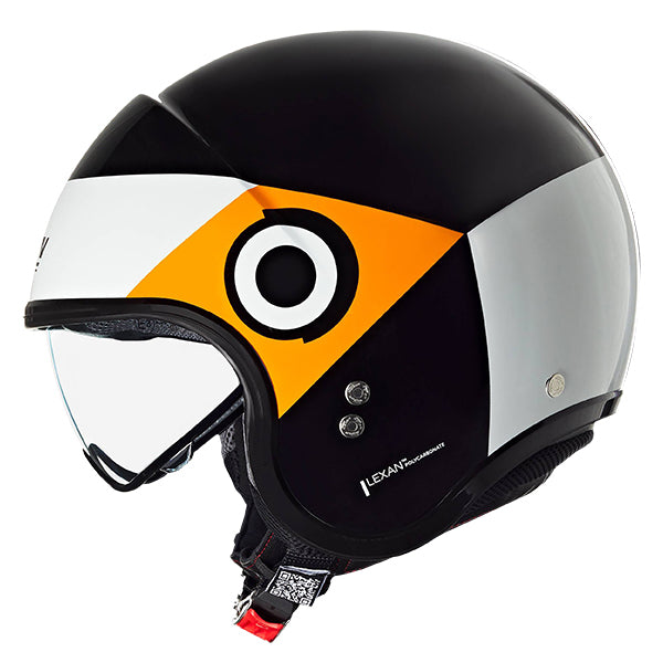 Nolan N21 06 Onirico Open Face Helmet Black / Orange / White