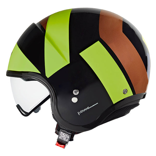 Nolan N21 06 Tangente Open Face Helmet Black / Fluo / Orange