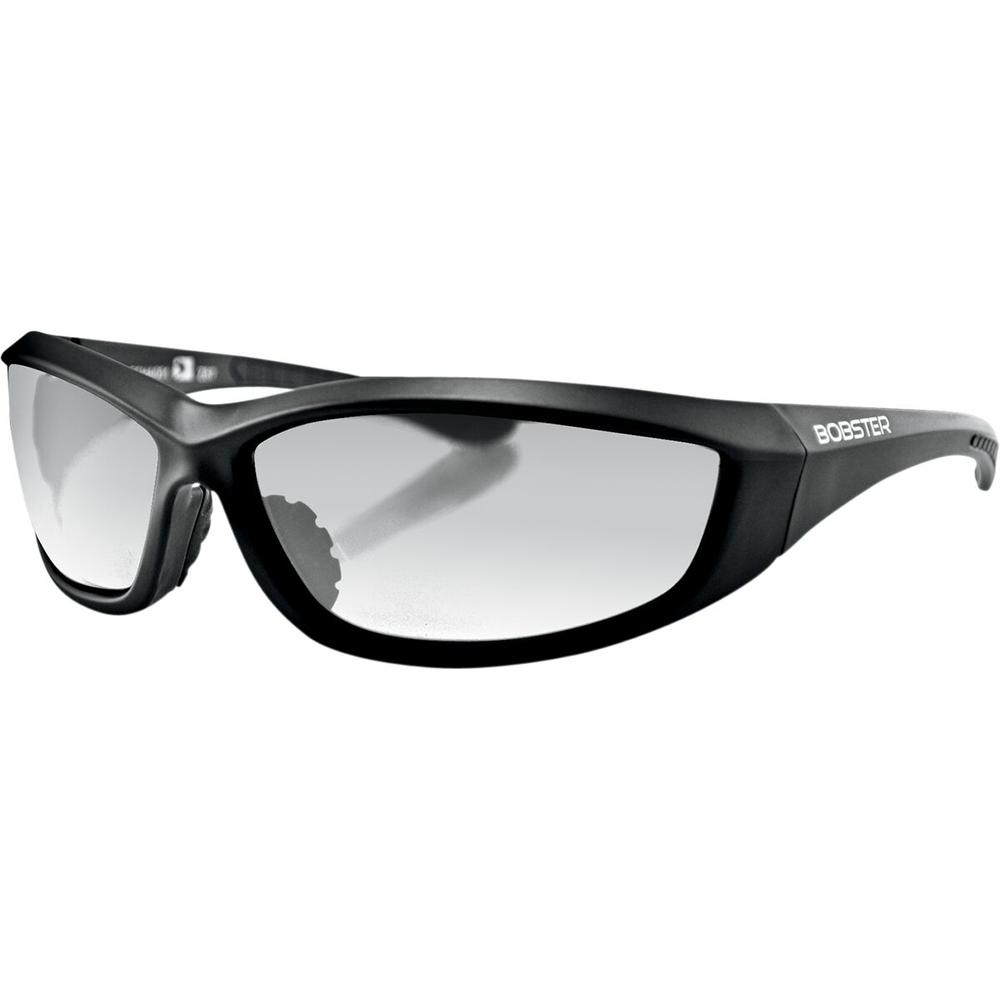 Bobster Charger Street Sunglasses Black With Clear Lenses - FREE UK Shipping, FREE 365 Day Returns | Moto Central