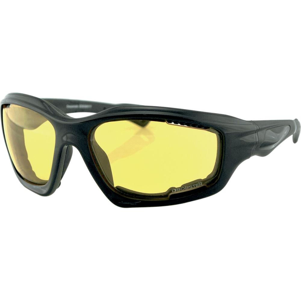 Bobster Desperado Street Sunglasses Black With Yellow Lenses - FREE UK Shipping, FREE 365 Day Returns | Moto Central