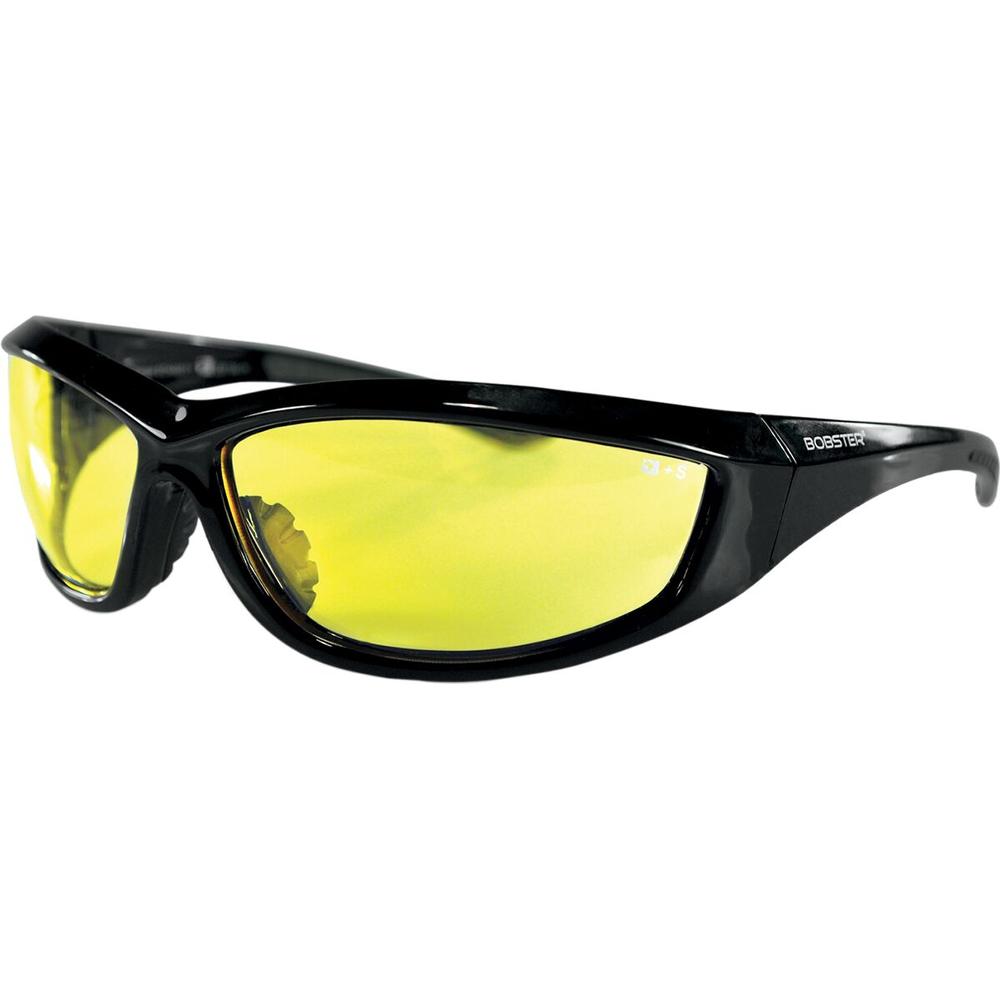 Bobster Charger Street Sunglasses Black With Yellow Lenses - FREE UK Shipping, FREE 365 Day Returns | Moto Central