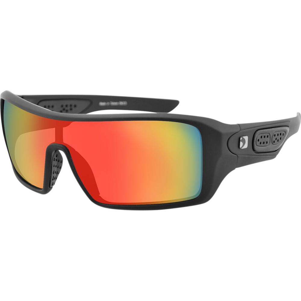 Bobster Paragon Street Sunglasses Black With Mirrored Crimson Smoke Lenses - FREE UK Shipping, FREE 365 Day Returns | Moto Central