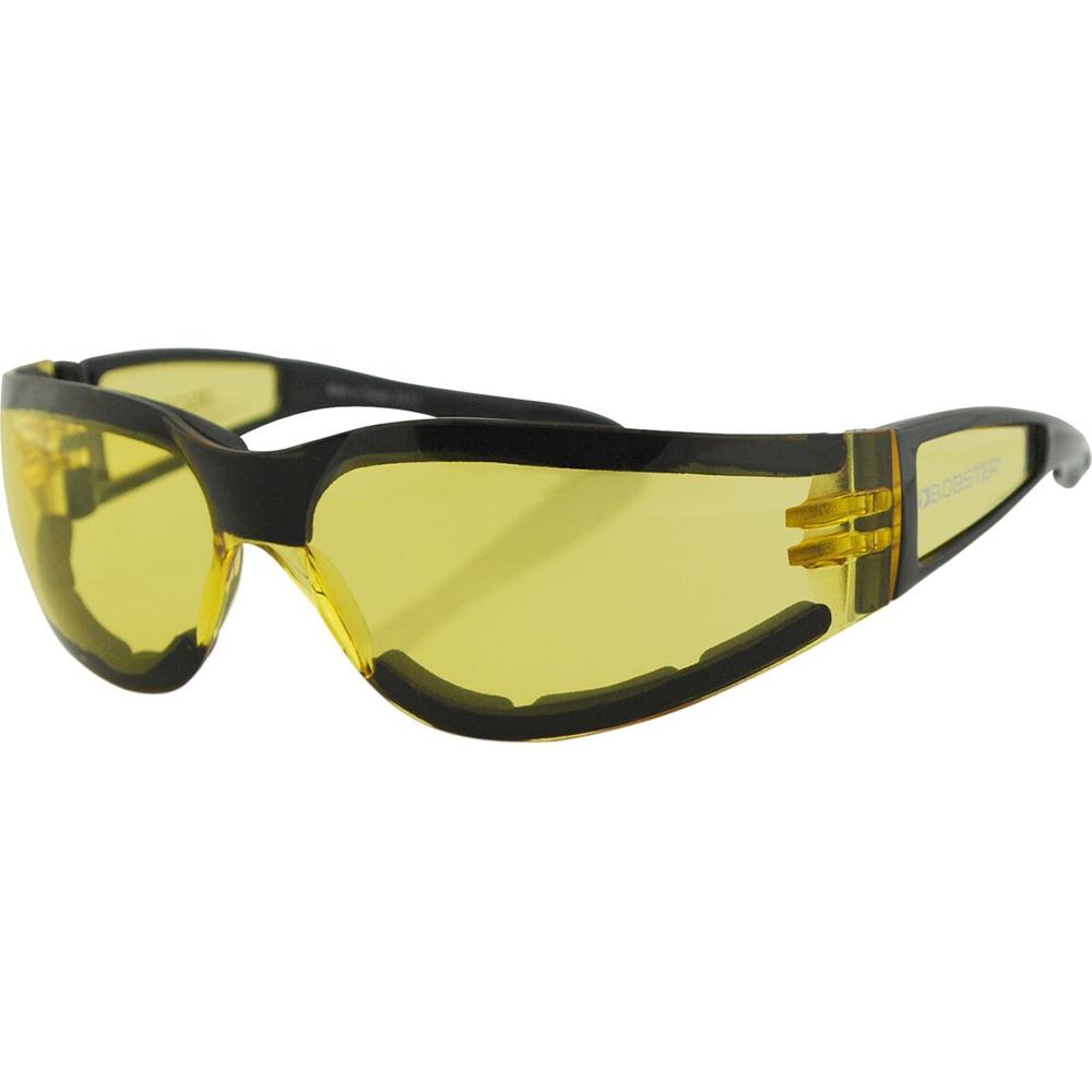 Bobster Shield 2 Adventure Sunglasses Black With Yellow Lenses - FREE UK Shipping, FREE 365 Day Returns | Moto Central