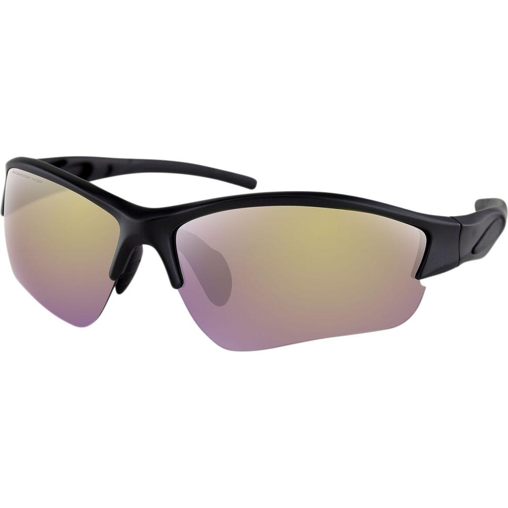 Bobster Rapid Sunglasses Matt Black / Mirror Purple / Yellow  - FREE UK Shipping, FREE 365 Day Returns | Moto Central