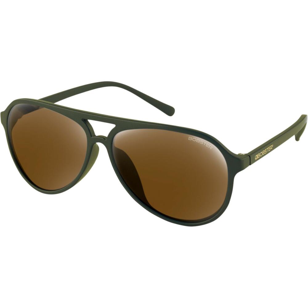 Bobster Maverick Sunglasses Matt Olive / Mirror Brown HD Gold  - FREE UK Shipping, FREE 365 Day Returns | Moto Central