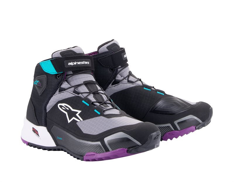 Alpinestars CR-X Ladies Drystar Riding Shoes Black / Grey / Plum Teal