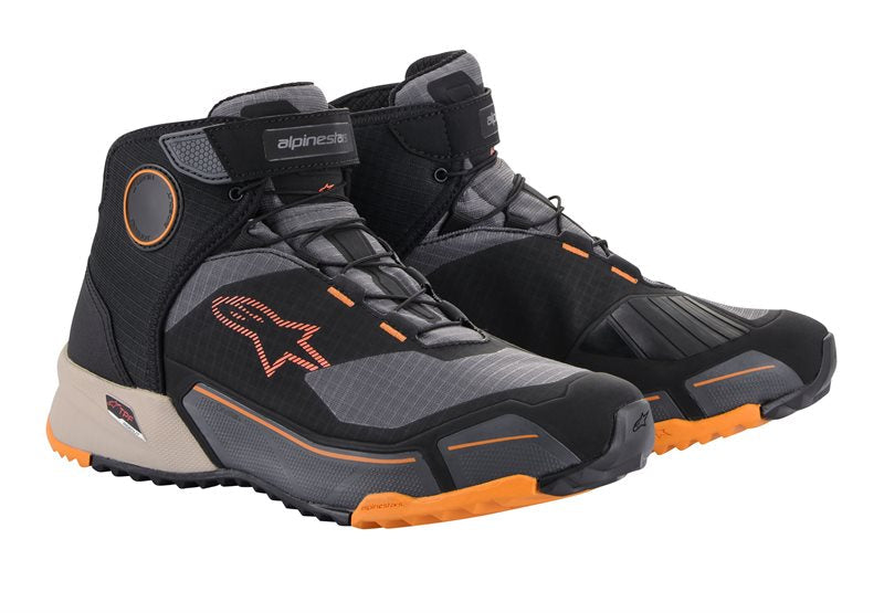 Alpinestars CR-X Drystar Riding Shoes Black / Light Brown / Orange