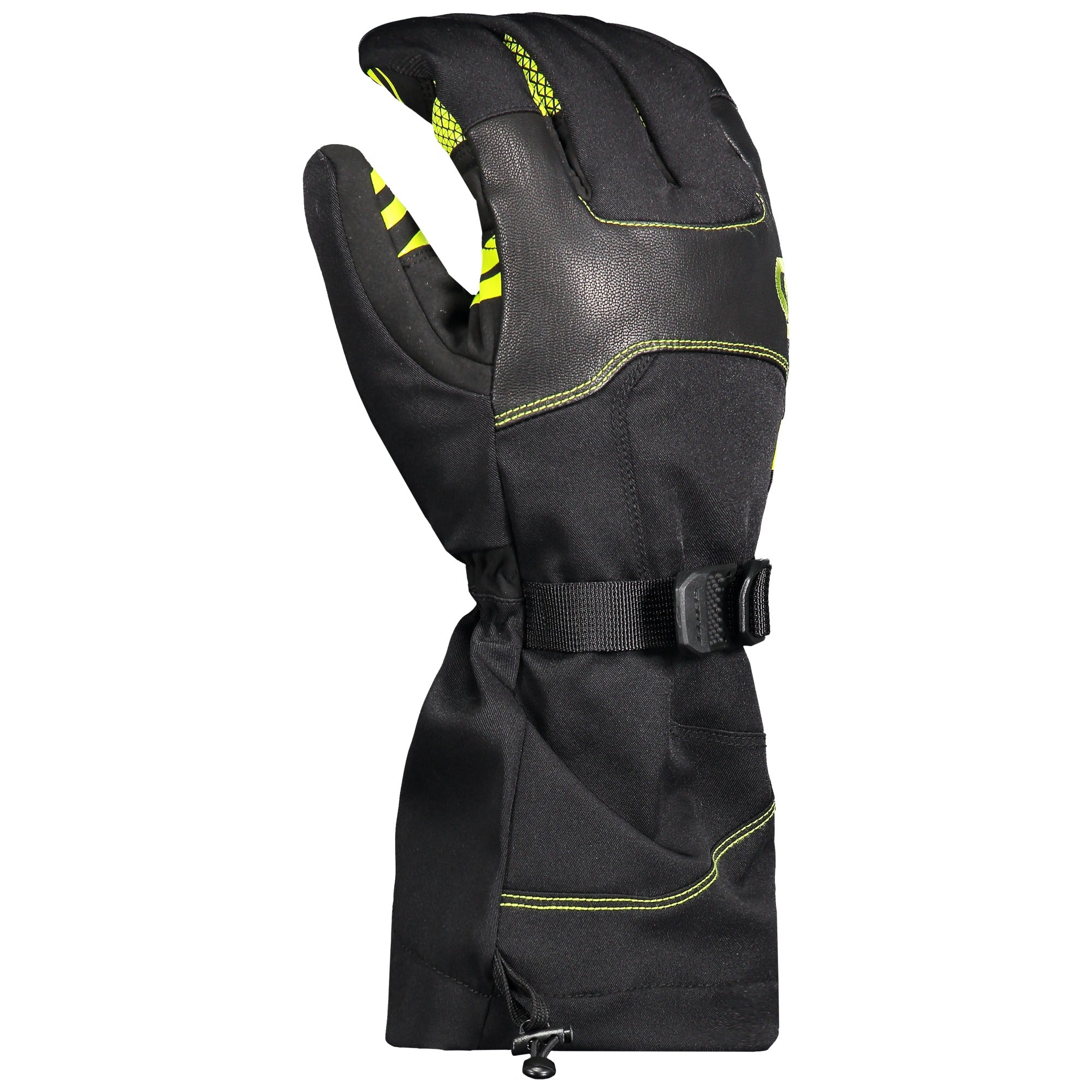 Scott Cubrick Textile Gloves Black / Lime Green  - FREE UK Shipping, FREE 365 Day Returns | Moto Central