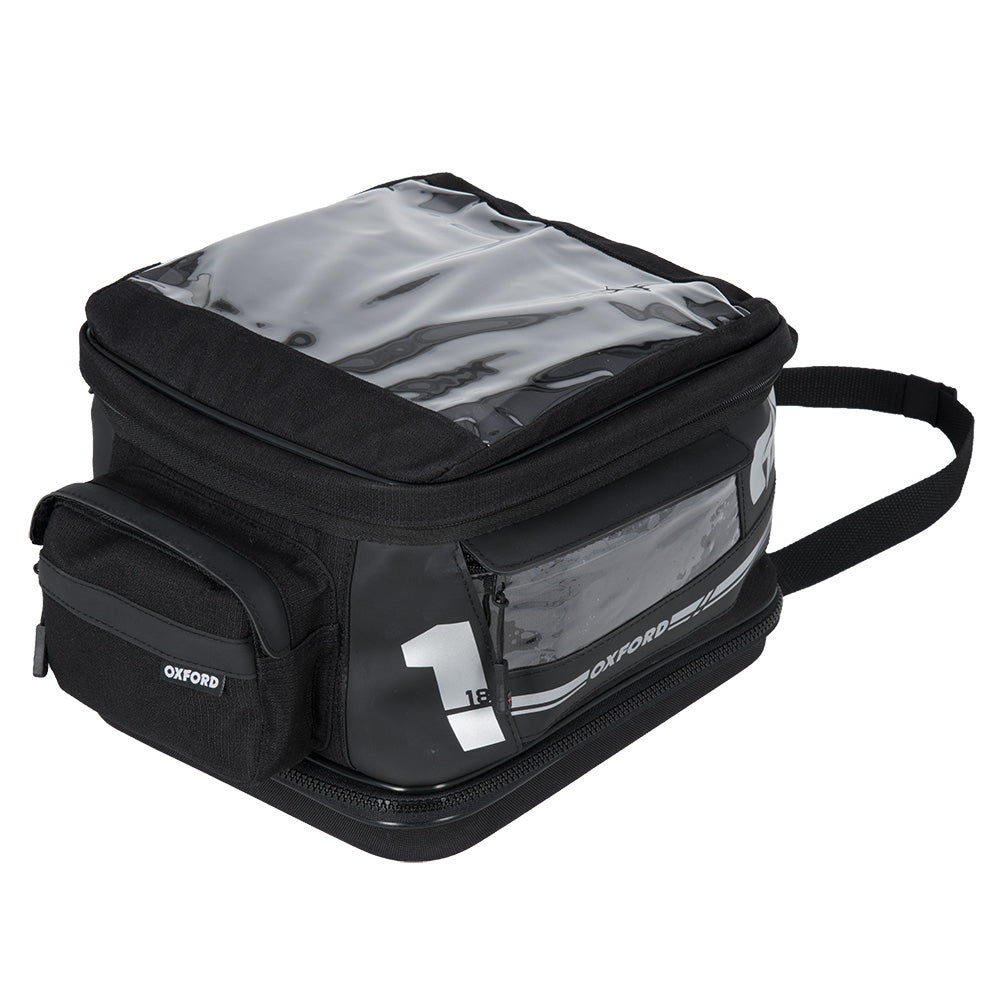 Oxford F1 Small Quick Release Tank Bag Black - 18 Litres  - FREE UK Shipping, FREE 365 Day Returns | Moto Central