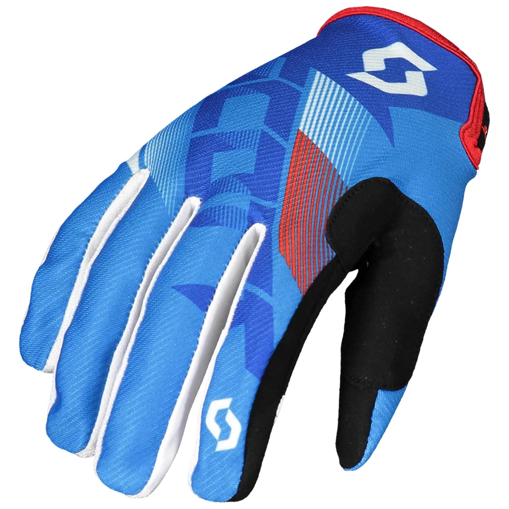 Scott 350 Dirt Textile Gloves Blue / White