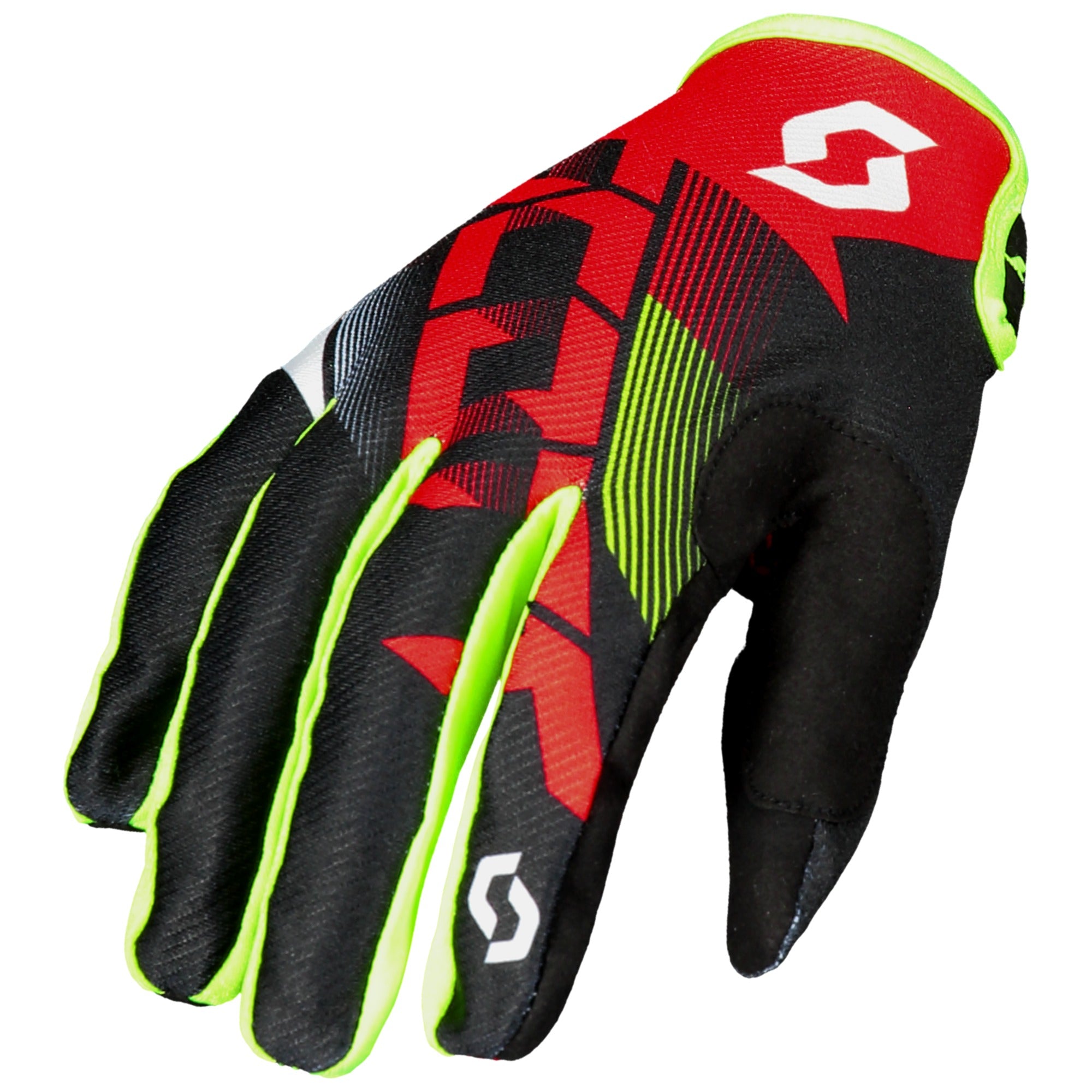 Scott 350 Dirt Textile Gloves Red / Black