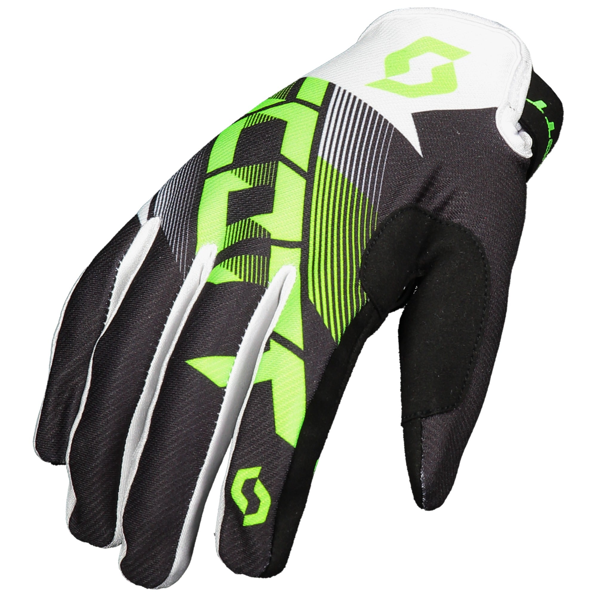 Scott 350 Dirt Textile Gloves Black / Green