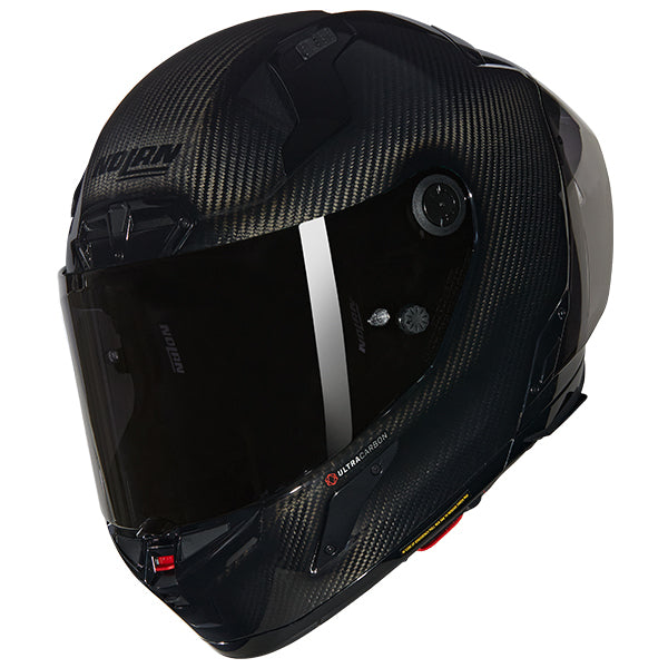 Nolan X-804 RS Puro Full Face Helmet Black Carbon / Silver  - FREE UK Delivery - Moto Central