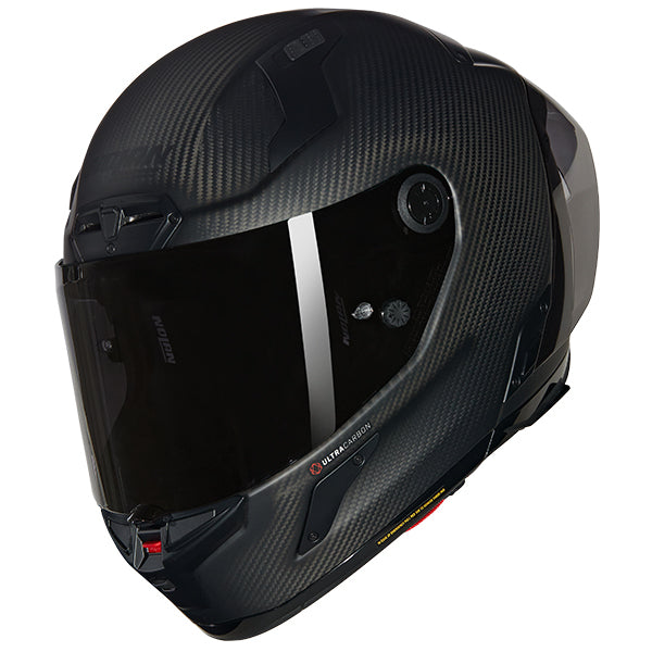 Nolan X-804 RS Puro Full Face Helmet Matt Carbon / Silver - FREE UK Shipping, FREE 365 Day Returns | Moto Central