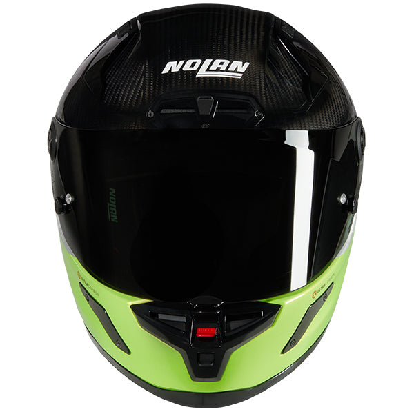 Nolan X-804 RS DOC Full Face Helmet Carbon / Fluo Yellow - FREE UK Shipping, FREE 365 Day Returns | Moto Central