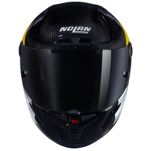 Nolan X-804 RS Combo Gara Full Face Helmet Carbon / Yellow / Silver