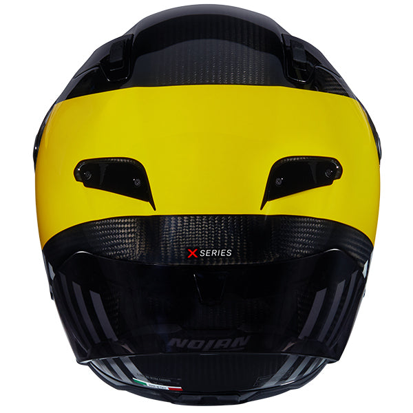 Nolan X-804 RS Combo Gara Full Face Helmet Carbon / Yellow / Silver