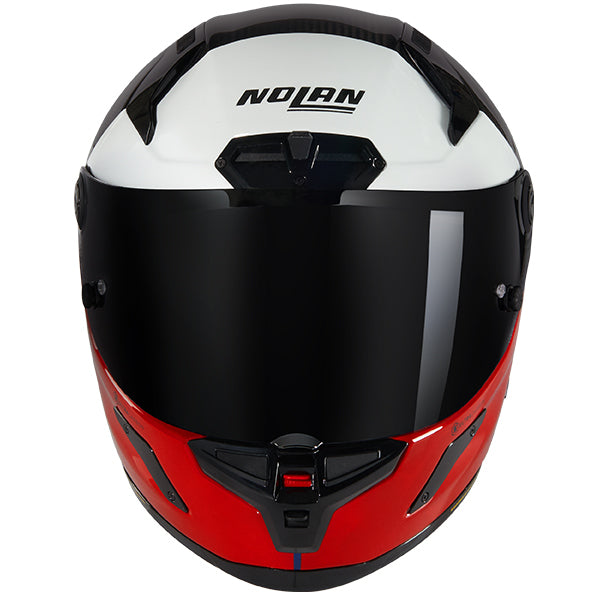 Nolan X-804 RS Blocco Full Face Helmet Carbon / Red / White / Blue