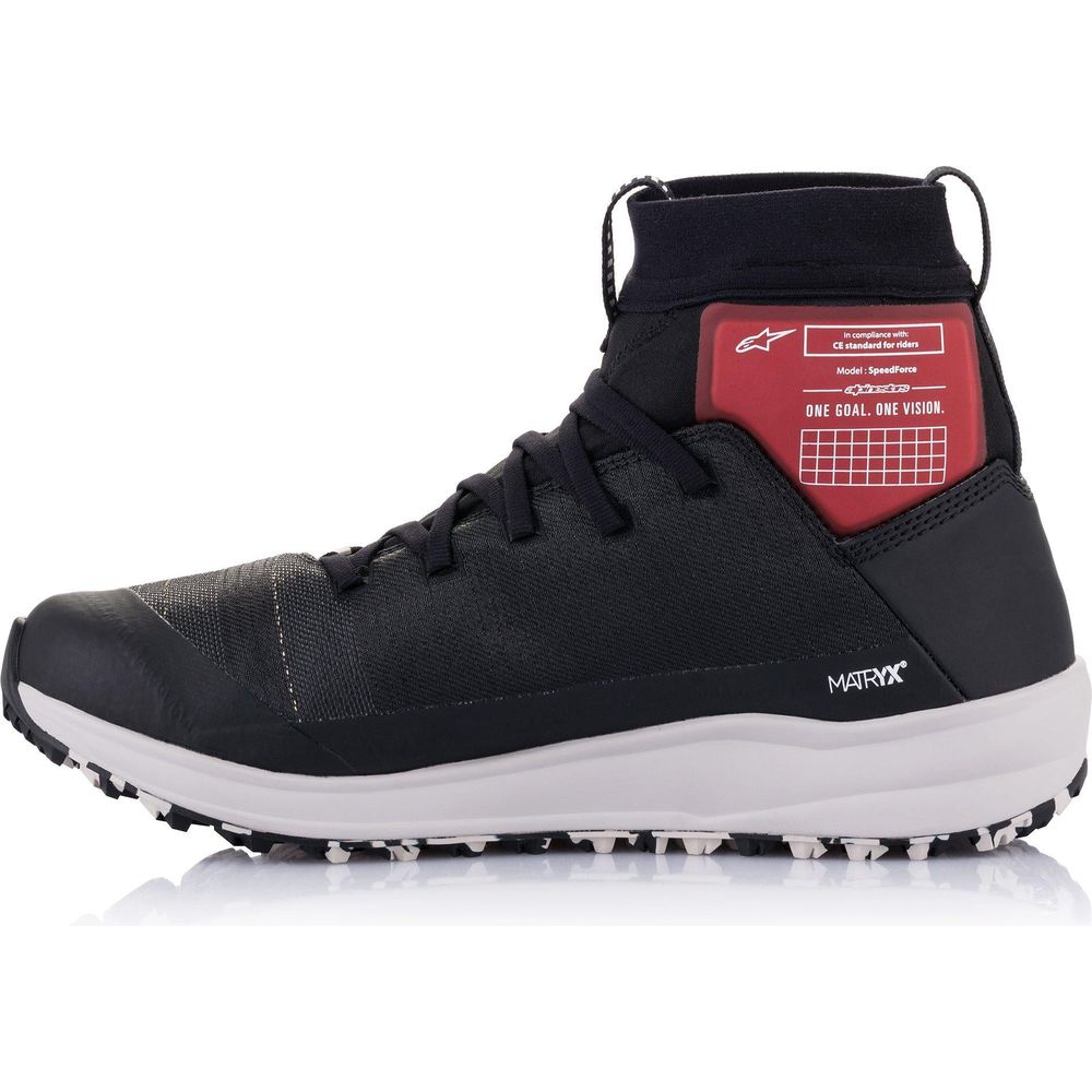 Alpinestars Speedforce Shoes Black / White / Red - FREE UK Shipping, FREE 365 Day Returns | Moto Central