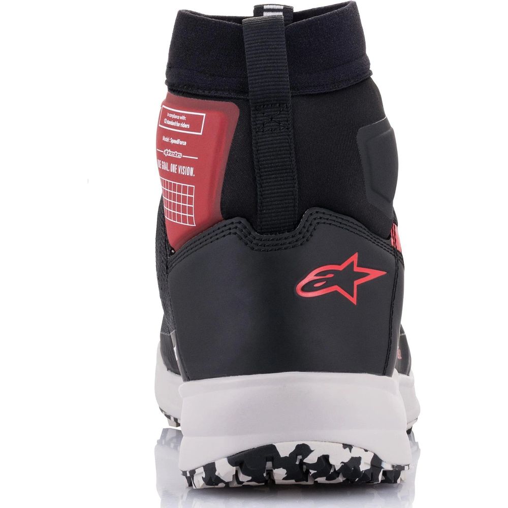 Alpinestars Speedforce Shoes Black / White / Red - FREE UK Shipping, FREE 365 Day Returns | Moto Central