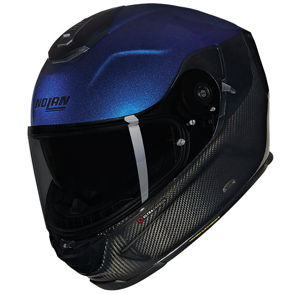 Nolan X-903 Ultra Carbon Vern Speciale Full Face Helmet Carbon / Blue - FREE UK Shipping, FREE 365 Day Returns | Moto Central