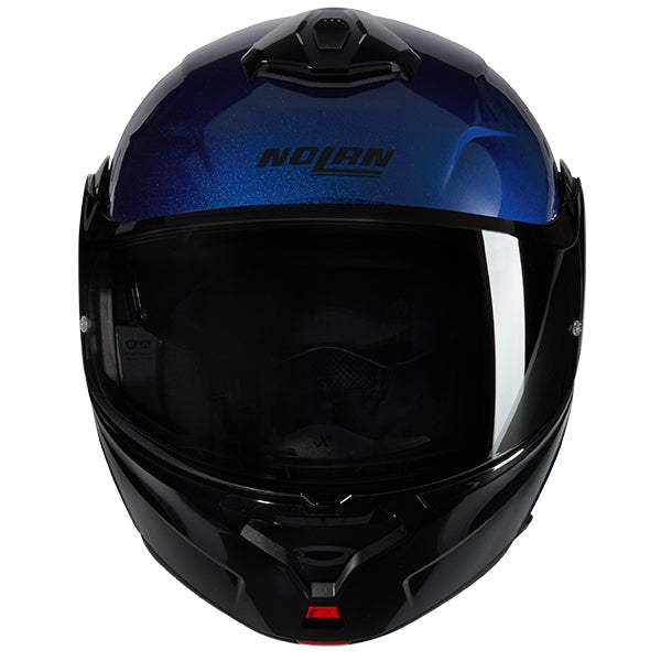 Nolan X-1005 Ultra Carbon Vern Speciale Modular Flip-Up Helmet Carbon / Blue / Silver - FREE UK Shipping, FREE 365 Day Returns | Moto Central