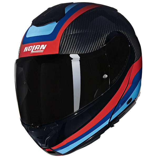 Nolan X-1005 Ultra Carbon Gran Tour Modular Flip-Up Helmet Carbon / Red / Blue