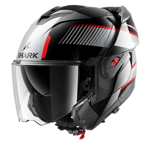 Shark OXO Flip Up Helmet Sikter Black / Anthracite / Red - FREE UK Shipping, FREE 365 Day Returns | Moto Central