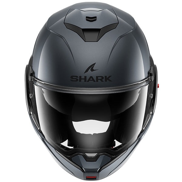 Shark OXO Flip Up Helmet Blank Dark Anthracite - FREE UK Shipping, FREE 365 Day Returns | Moto Central