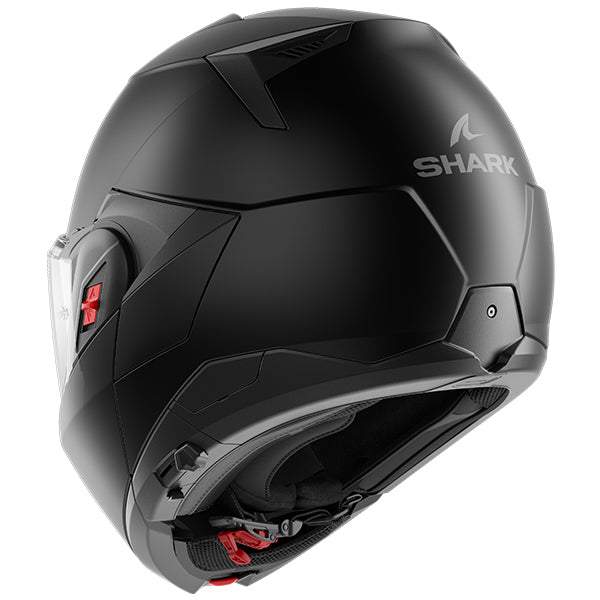 Shark OXO Flip Up Helmet Blank Matt Black - FREE UK Shipping, FREE 365 Day Returns | Moto Central