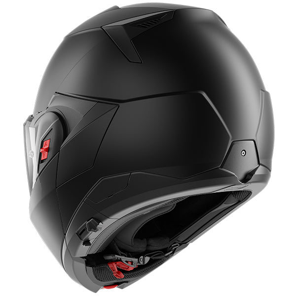 Shark OXO Flip Up Helmet Dark Shadow Matt Black - FREE UK Shipping, FREE 365 Day Returns | Moto Central