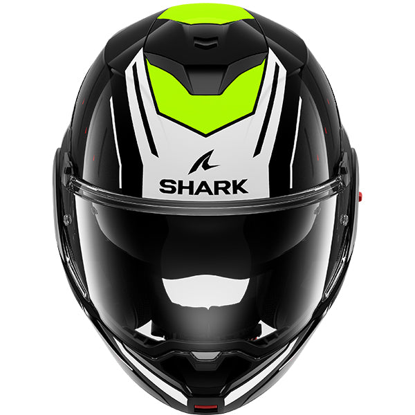 Shark OXO Flip Up Helmet Rydger Black / White / Fluo Yellow - FREE UK Shipping, FREE 365 Day Returns | Moto Central