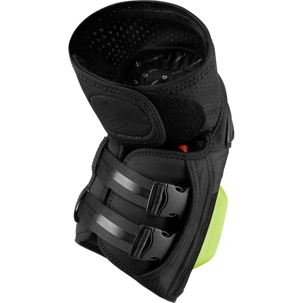 Icon Cloverleaf Knee Pads Black / Hi-Vis Yellow