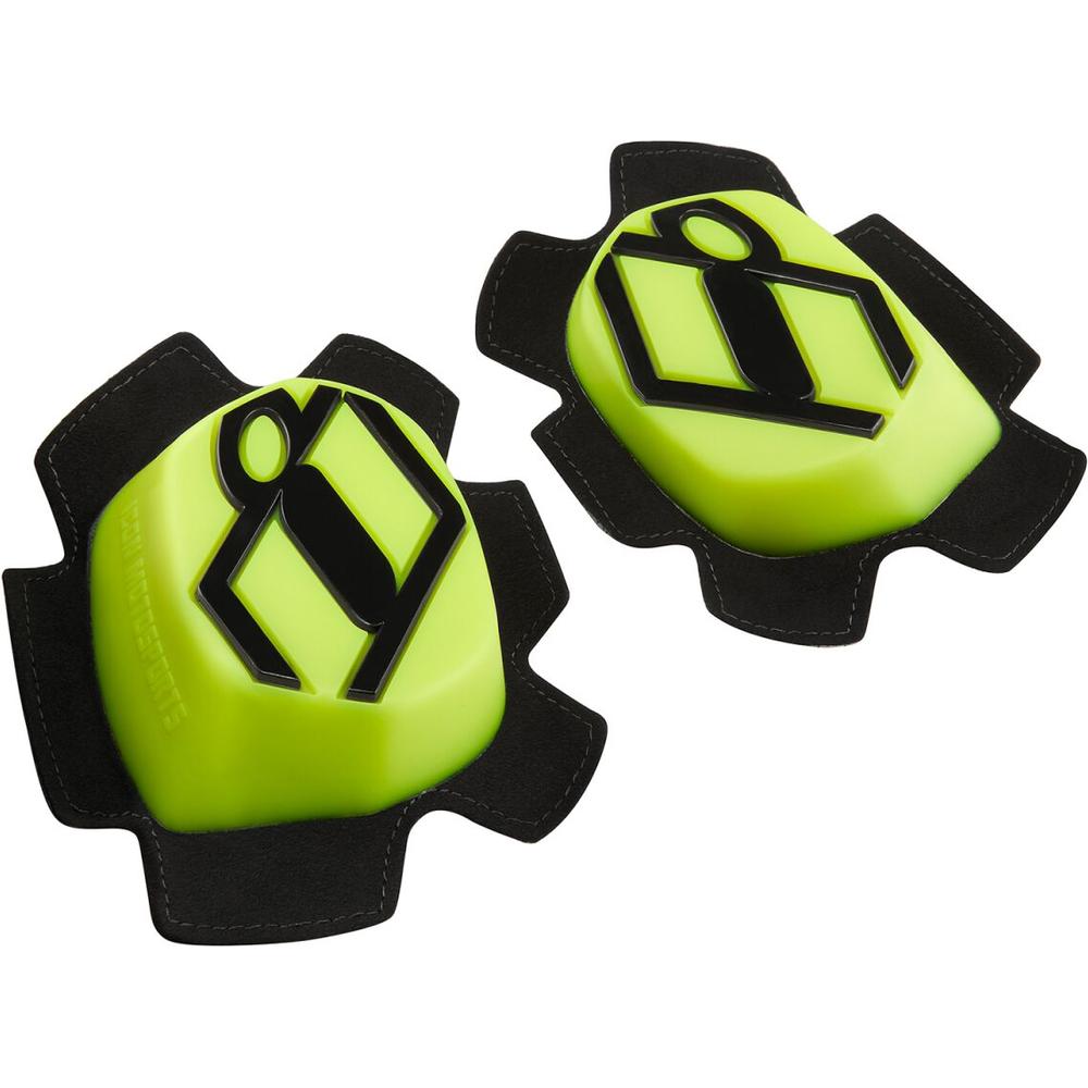 Icon Cloverleaf Knee Pads Black / Hi-Vis Yellow