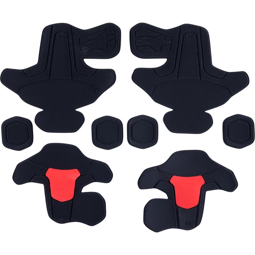 Alpinestars RK-7 Plasma Frame & Hinge Padding Replacement Set Black / Red