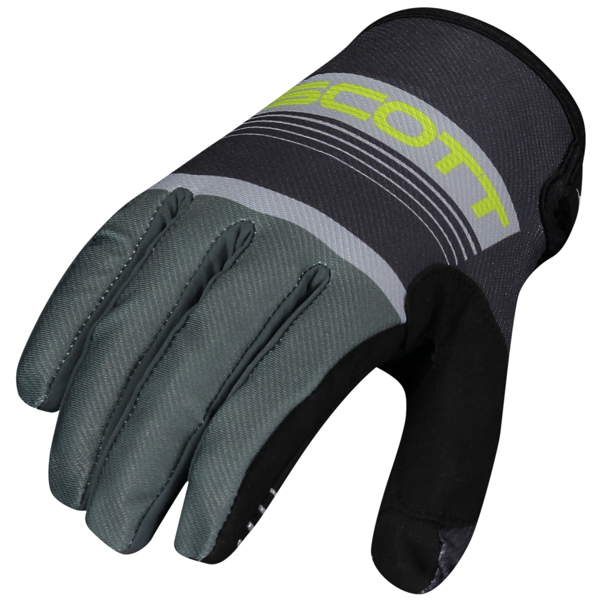 Scott 350 Race Textile Gloves Grey / Yellow