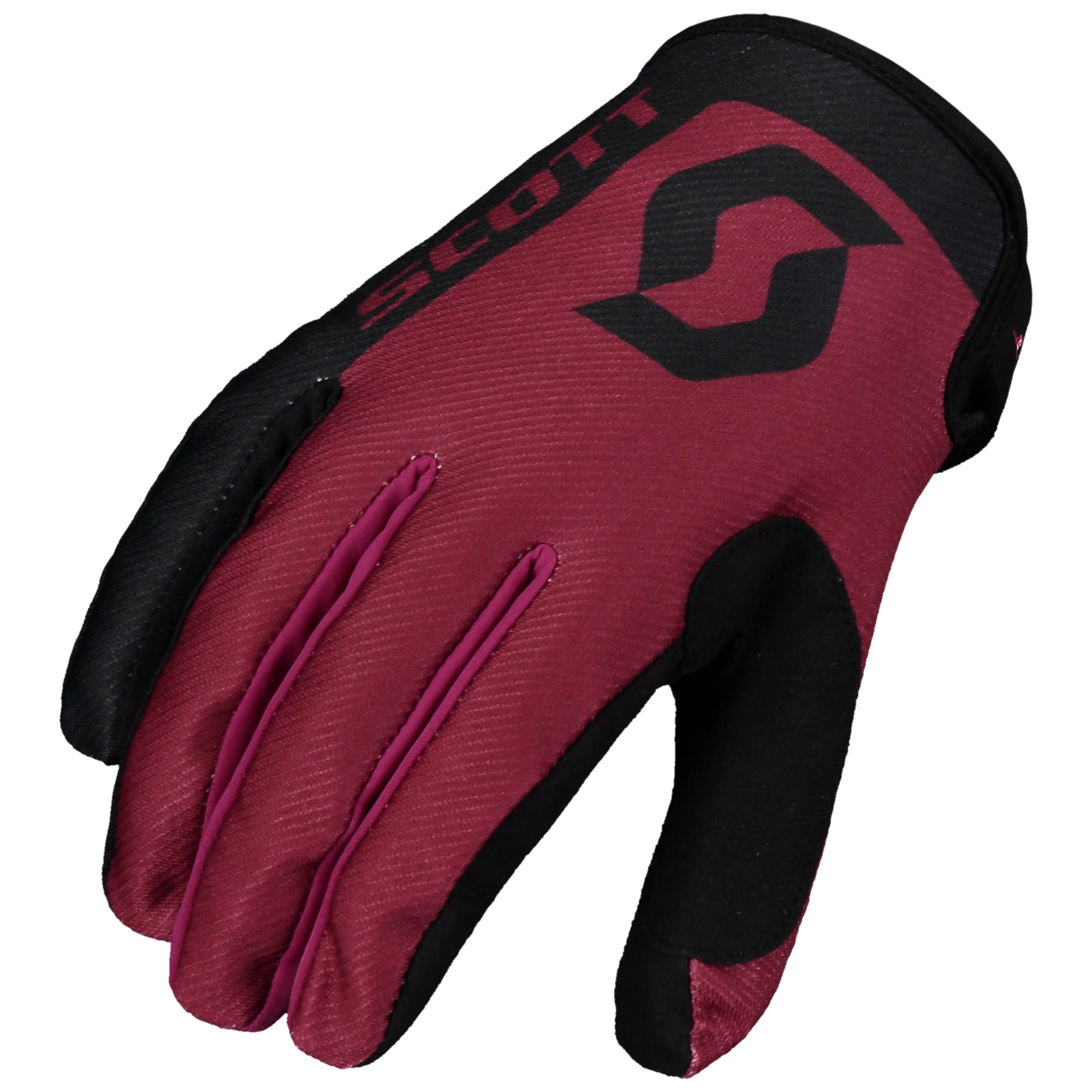 Scott 350 Race Textile Gloves Black / Maroon