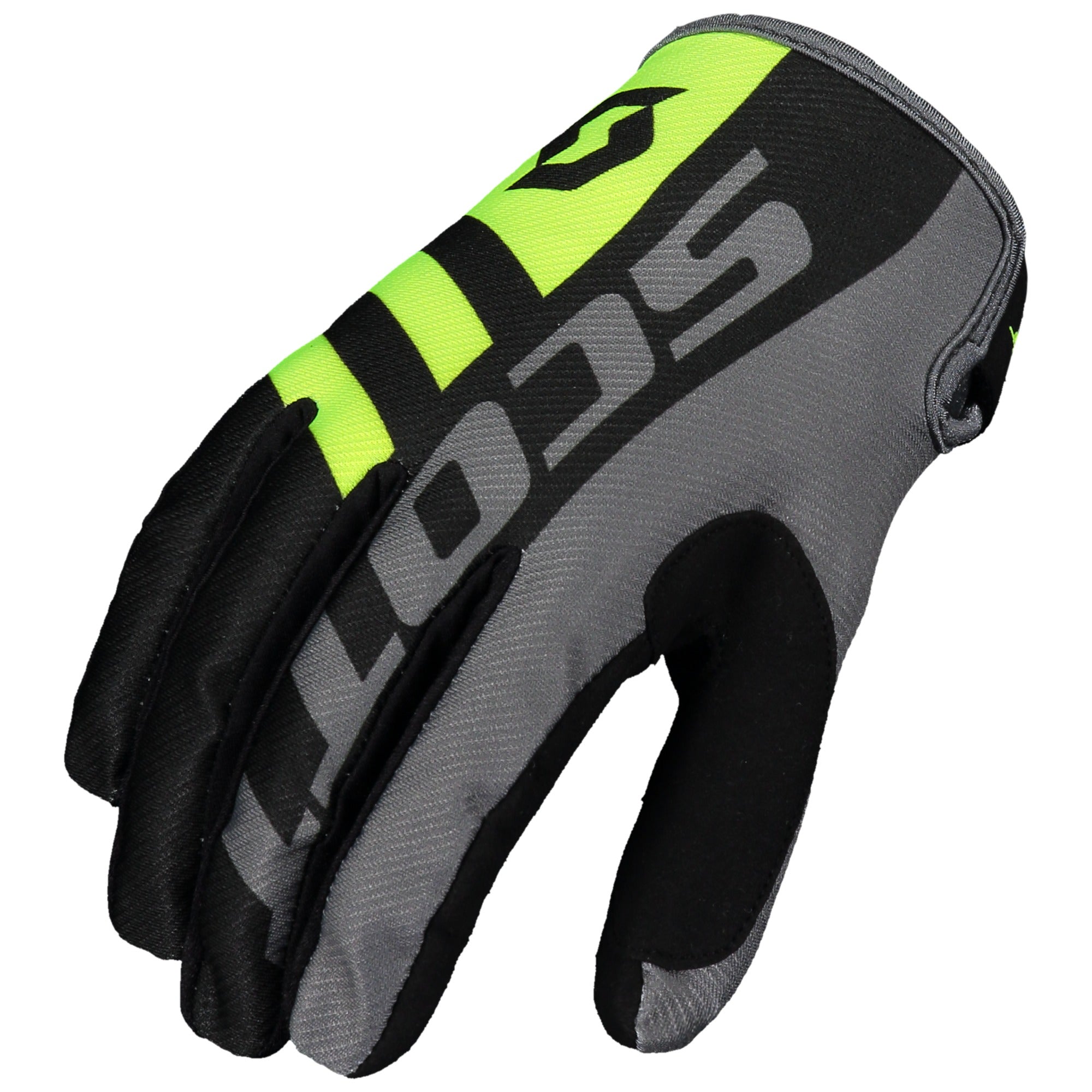 Scott 350 Dirt Textile Gloves Black / Yellow