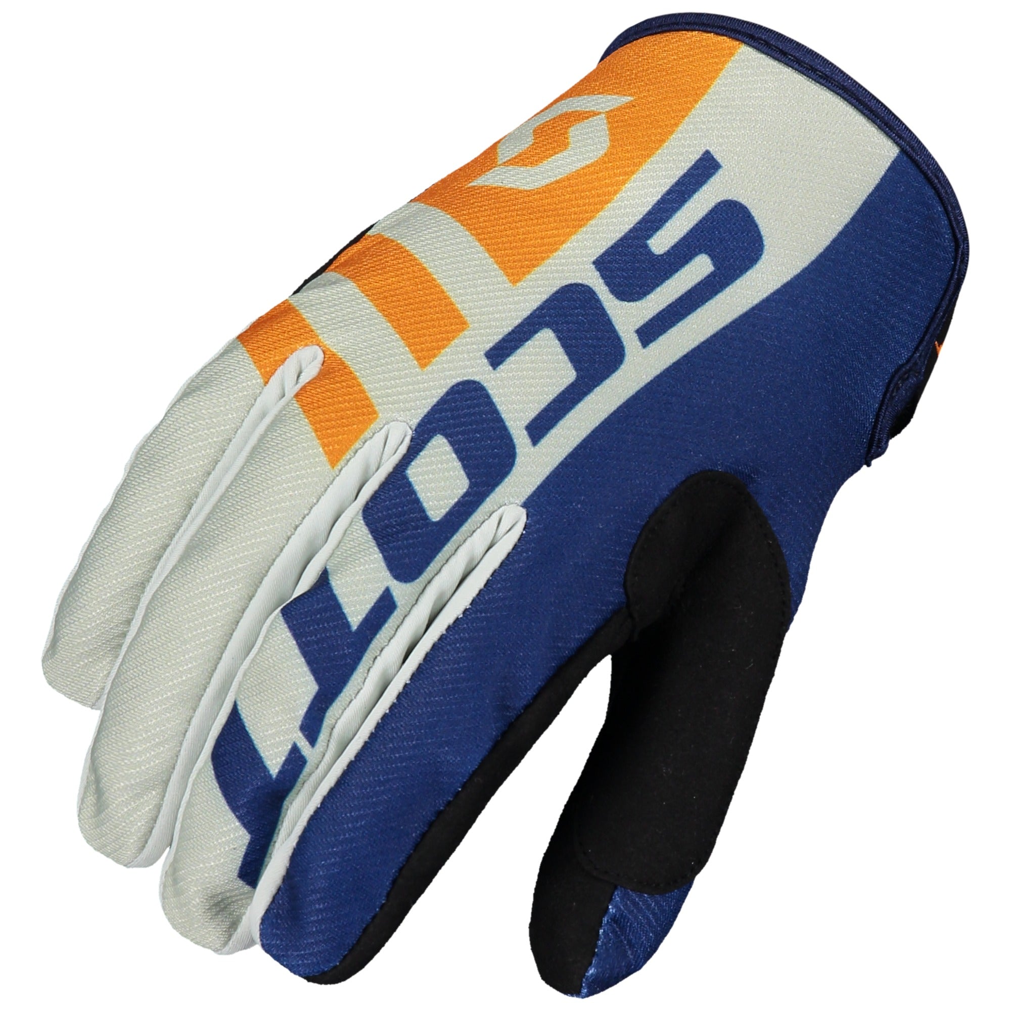 Scott 350 Dirt Textile Gloves Blue / Orange