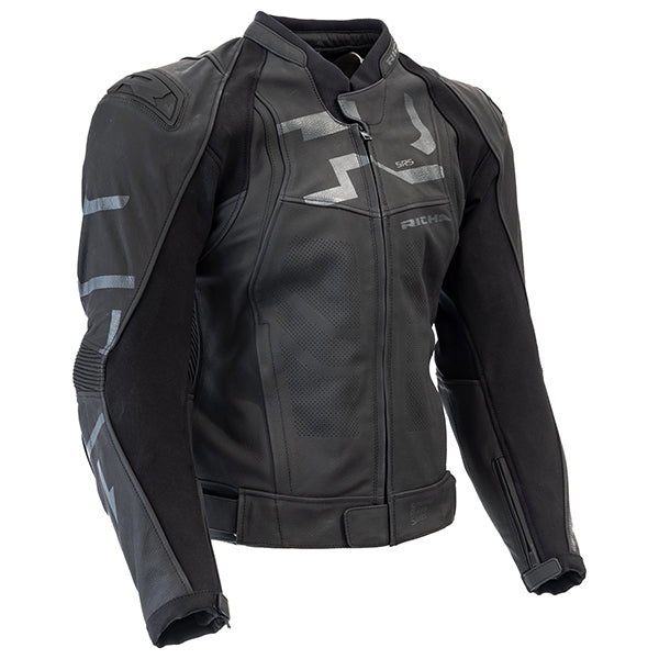 Richa Stradale Leather Jacket Black  - FREE UK Shipping, FREE 365 Day Returns | Moto Central