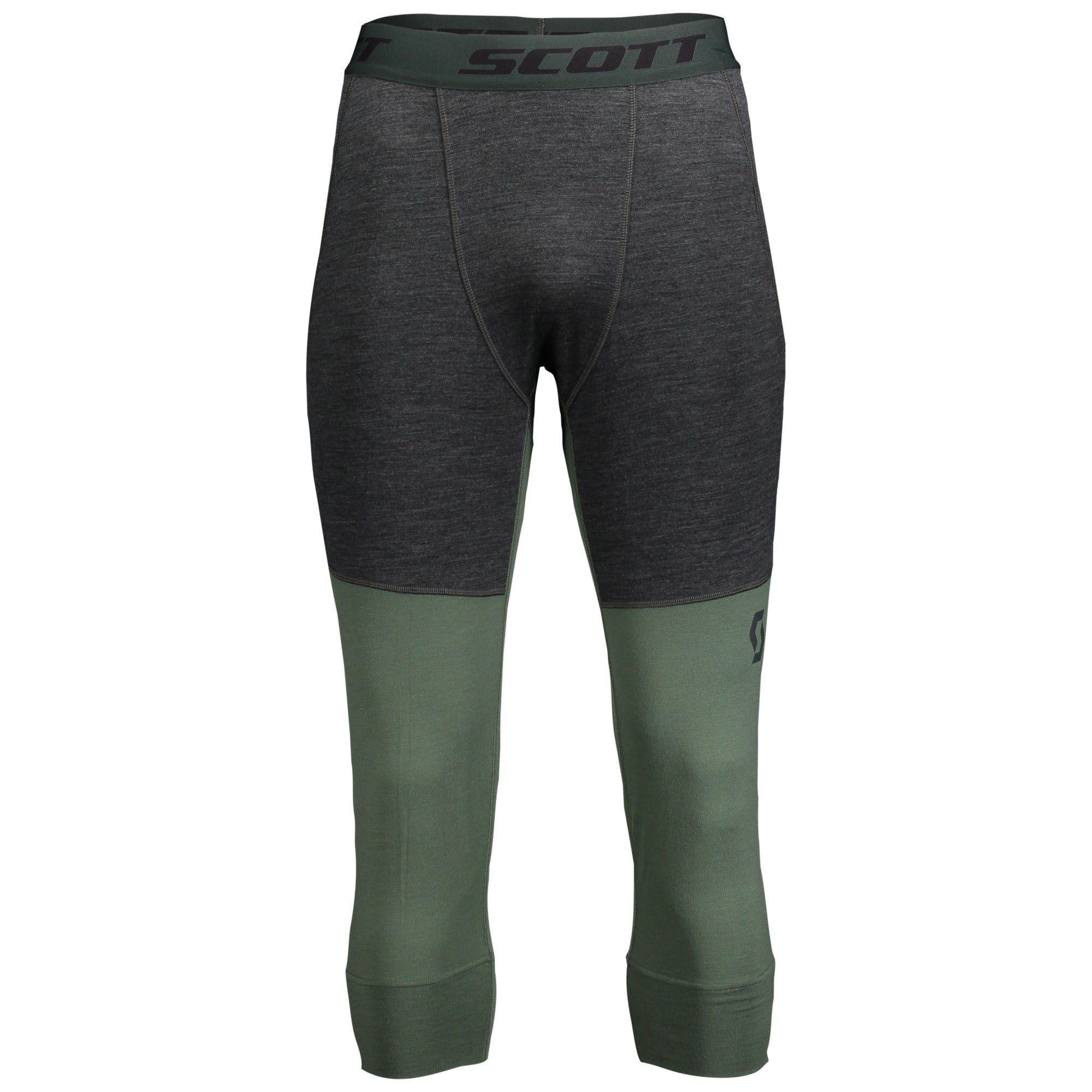 Scott Defined Merino Base Layer Trouser Dark Grey Melange / Frost Green