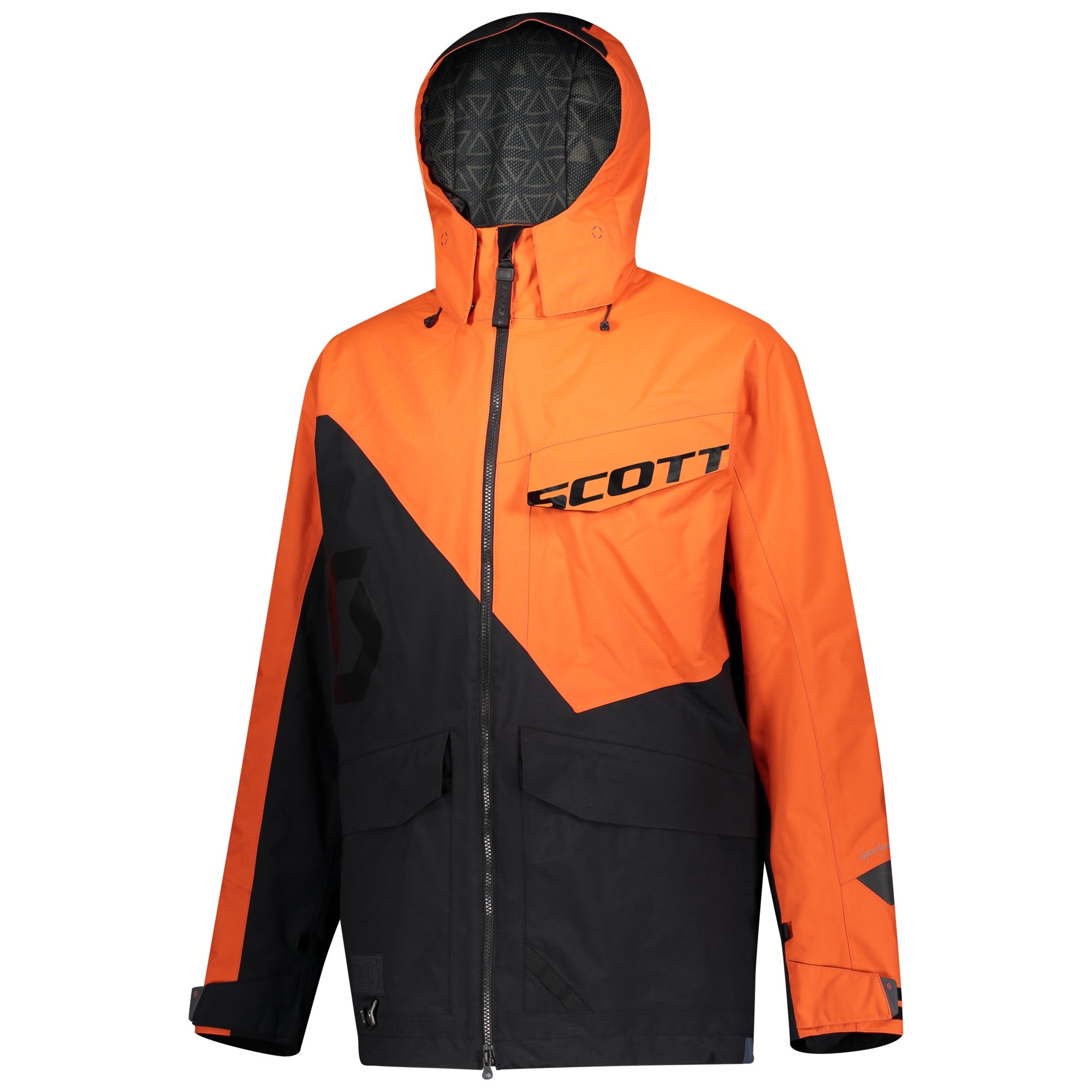 Scott XT Shell Dryo Textile Jacket Black / Orange Pumpkin