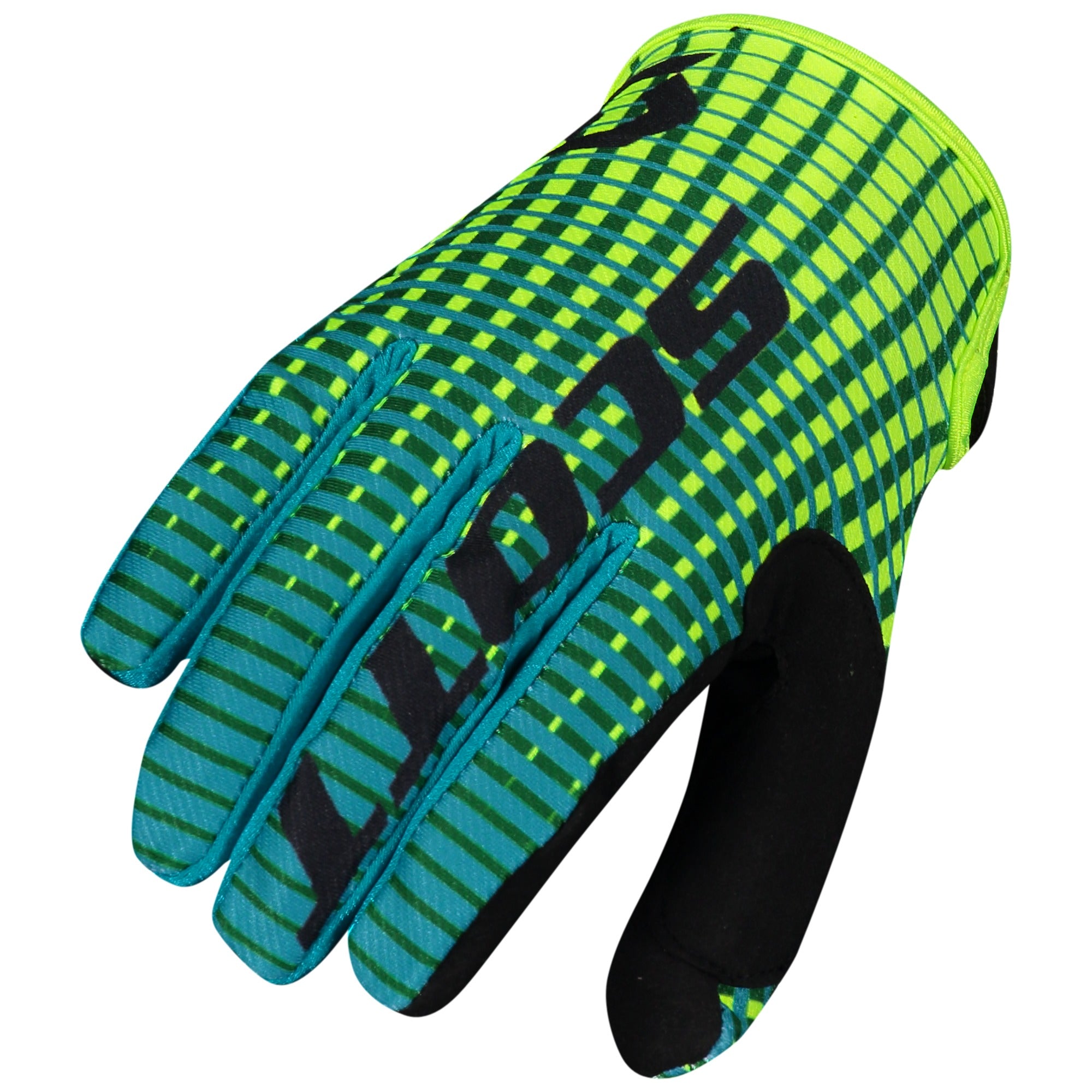 Scott 350 Fury Textile Gloves Green / Yellow