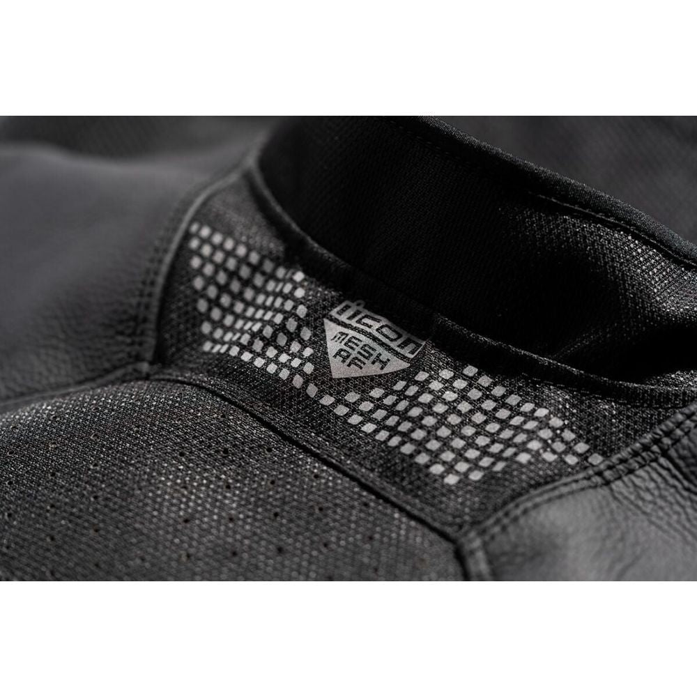 Icon Mesh AF CE Leather Jacket Black