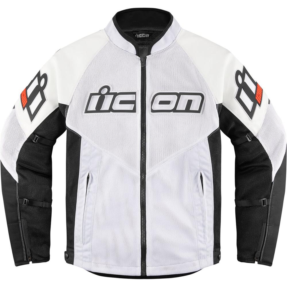 Icon Mesh AF CE Leather Jacket White