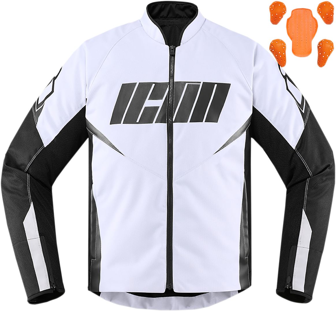 Icon Hooligan Textile Jacket White