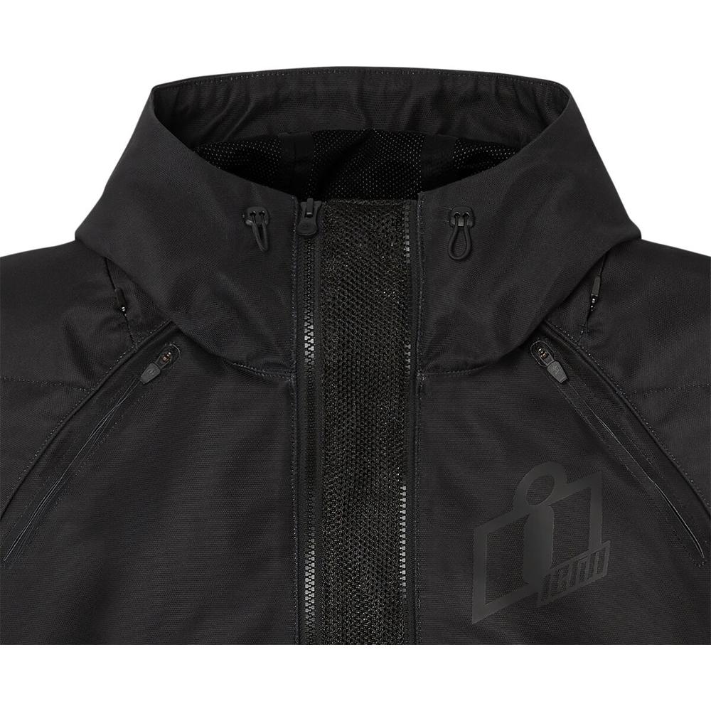 Icon Airform Textile Jacket Black  - FREE UK Delivery - Moto Central