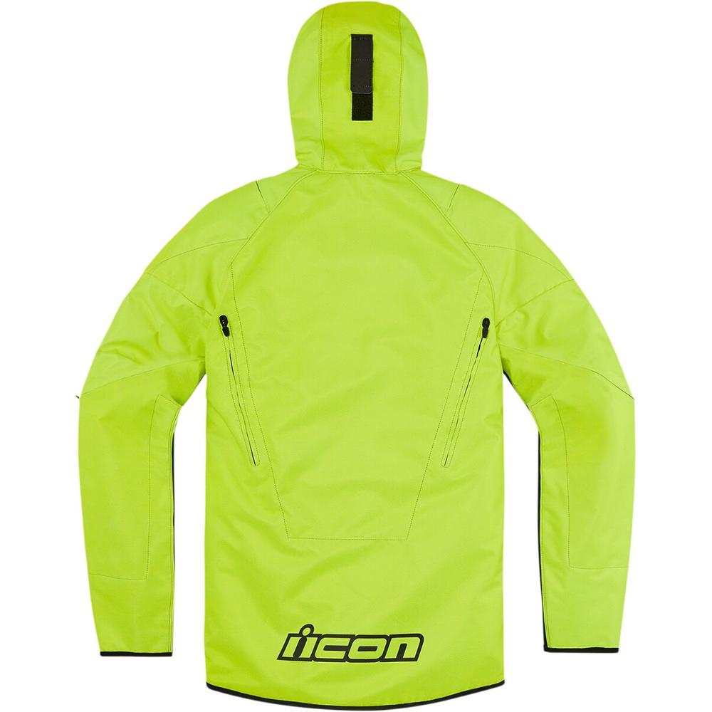 Icon Airform Textile Jacket Hi-Viz Green  - FREE UK Delivery - Moto Central