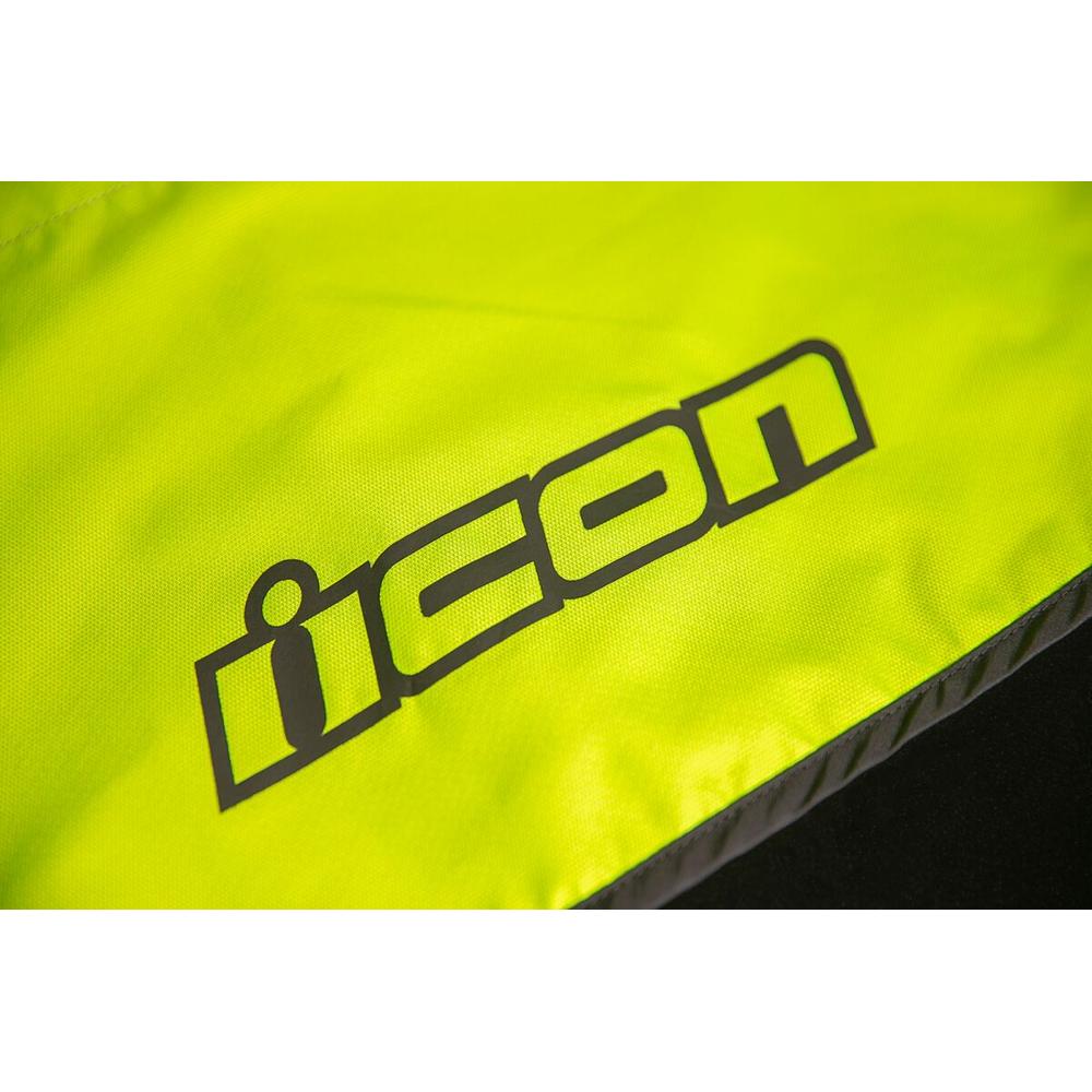 Icon Airform Textile Jacket Hi-Viz Green  - FREE UK Delivery - Moto Central